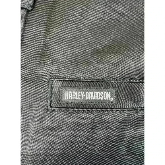 Harley Davidson Vintage 2001 Black Biker Y2K High Waisted Shorts Women’s 12 - Picture 3 of 11